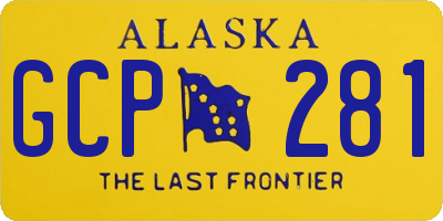 AK license plate GCP281