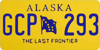 AK license plate GCP293