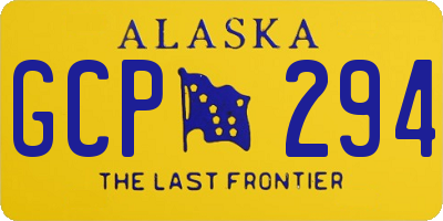 AK license plate GCP294