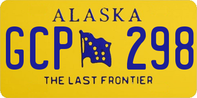 AK license plate GCP298