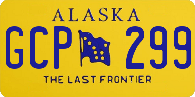 AK license plate GCP299