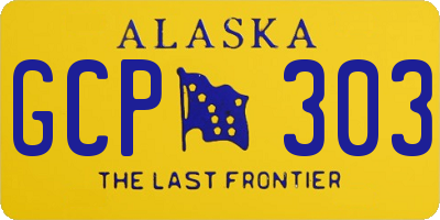 AK license plate GCP303