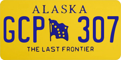 AK license plate GCP307