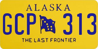 AK license plate GCP313