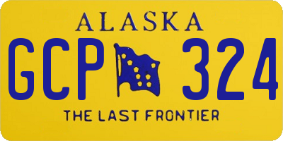AK license plate GCP324