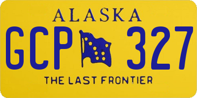 AK license plate GCP327