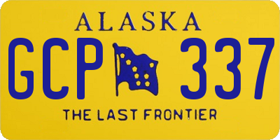 AK license plate GCP337