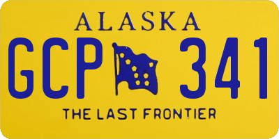 AK license plate GCP341