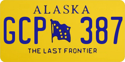 AK license plate GCP387