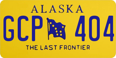 AK license plate GCP404