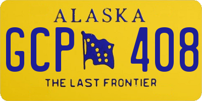 AK license plate GCP408