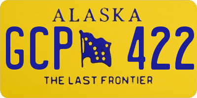 AK license plate GCP422