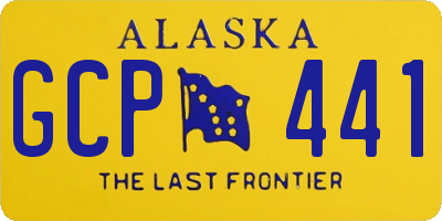 AK license plate GCP441