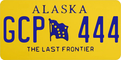 AK license plate GCP444