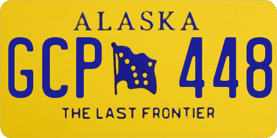 AK license plate GCP448