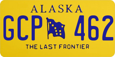 AK license plate GCP462