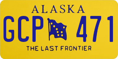 AK license plate GCP471