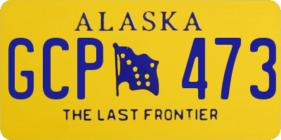 AK license plate GCP473