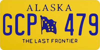 AK license plate GCP479