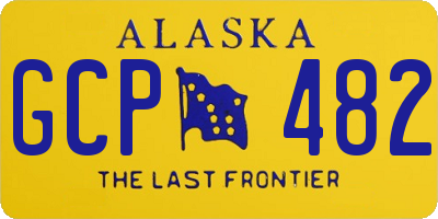 AK license plate GCP482