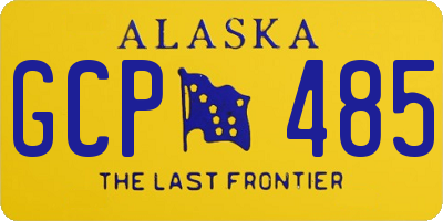 AK license plate GCP485