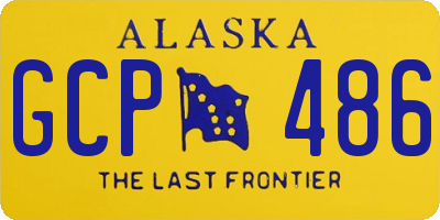 AK license plate GCP486