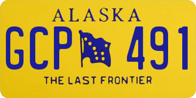 AK license plate GCP491