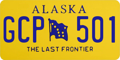 AK license plate GCP501