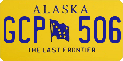 AK license plate GCP506