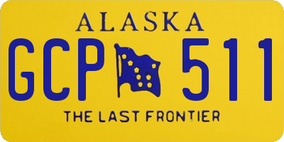AK license plate GCP511
