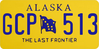 AK license plate GCP513