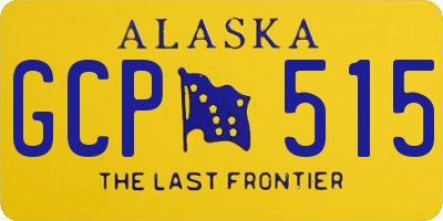 AK license plate GCP515