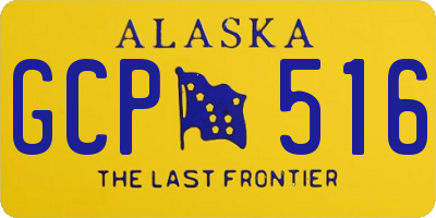 AK license plate GCP516
