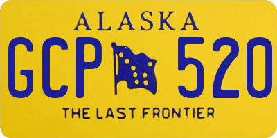 AK license plate GCP520