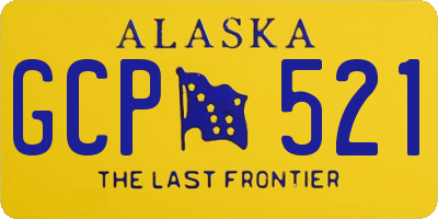 AK license plate GCP521