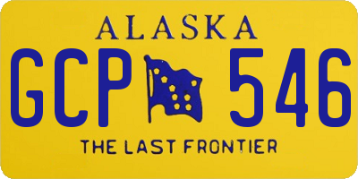 AK license plate GCP546