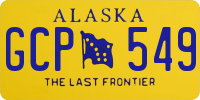 AK license plate GCP549
