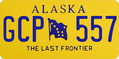 AK license plate GCP557