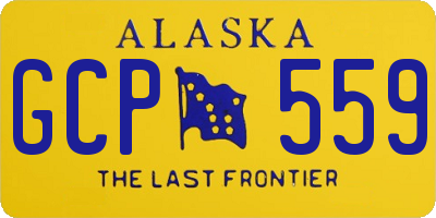 AK license plate GCP559