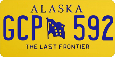 AK license plate GCP592