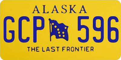 AK license plate GCP596