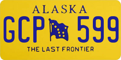 AK license plate GCP599