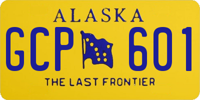 AK license plate GCP601