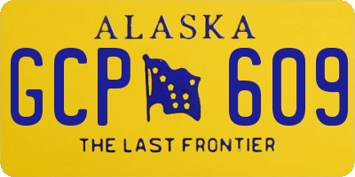 AK license plate GCP609