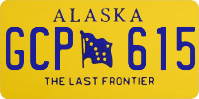 AK license plate GCP615