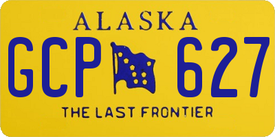 AK license plate GCP627
