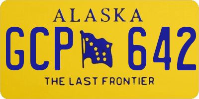AK license plate GCP642