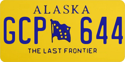 AK license plate GCP644