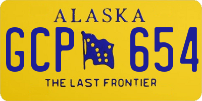 AK license plate GCP654