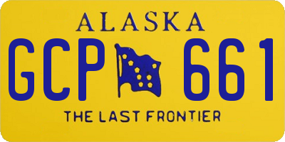 AK license plate GCP661